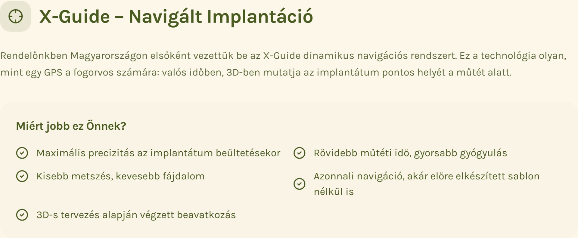 X-Guide information section on HillMedical’s implantology page.